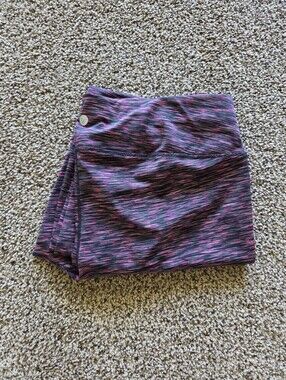 Livi Active Black & Pink Space-Dye Athletic Shorts